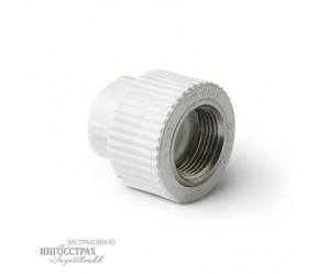 Муфта комб. переходная 20  х 1/2'' (внутр. рез.) Белая