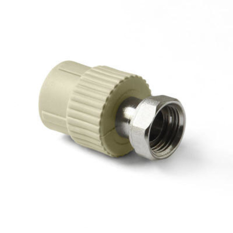 полипропиленовая труба ProAqua Муфта с накидной гайкой 20 х 1/2'' Серый