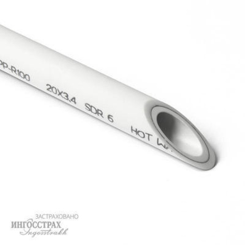 полипропиленовая труба ProAqua Труба д. 63 Внутр. армир. Белая