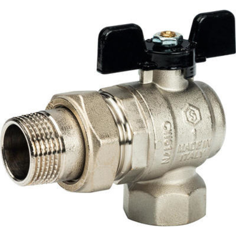 Запорная арматура Stout Кран шаровый с н/г угловой 3/4'' MF баб. SVB-0008-000020