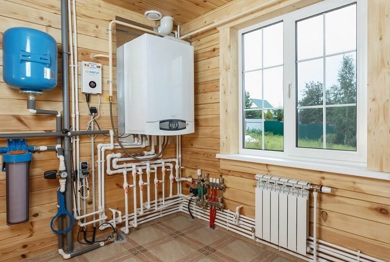 Газовый котел на даче